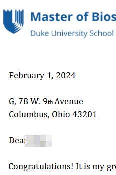 杜克 | 生物統(tǒng)計Offer！GRE僅315，智友團隊助力美本OSU學姐的申請之路