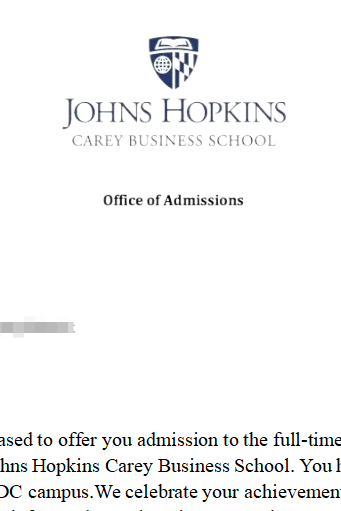 JHU | 雙非逆襲TOP10金融碩士，GPA3.4又如何？智友精心打磨文書(shū)幫你進(jìn)名校！